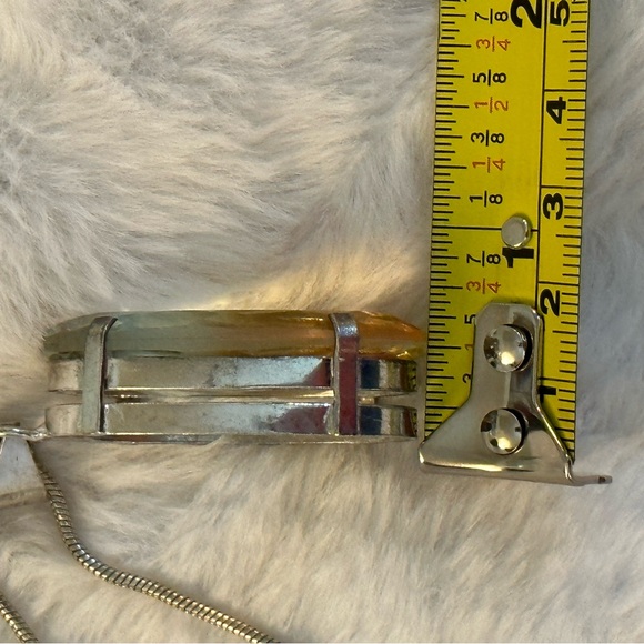 Large Peach Tourmaline Pendant Necklace - Picture 10 of 10